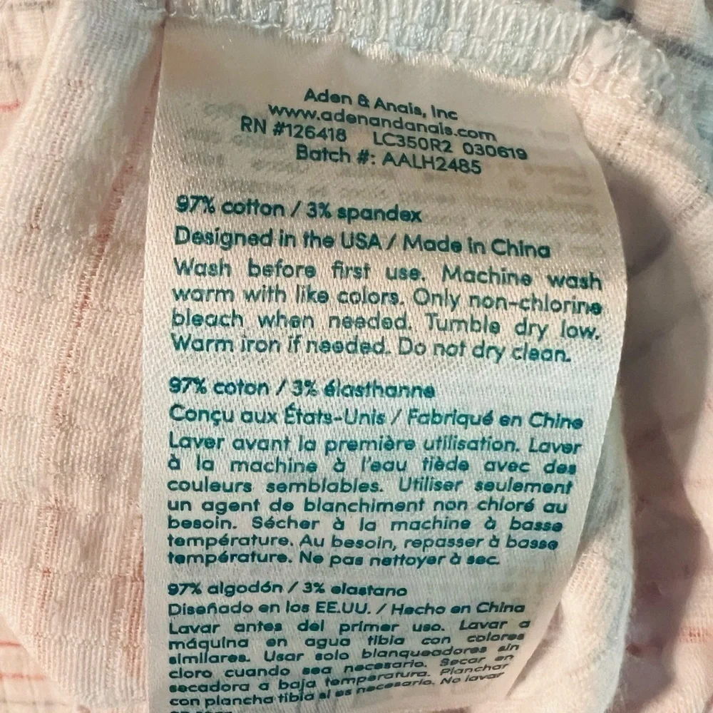 ADEN + ANAIS BABY GIRL SWEET STRIPED ONSIE SIZE 0-3 MONTHS